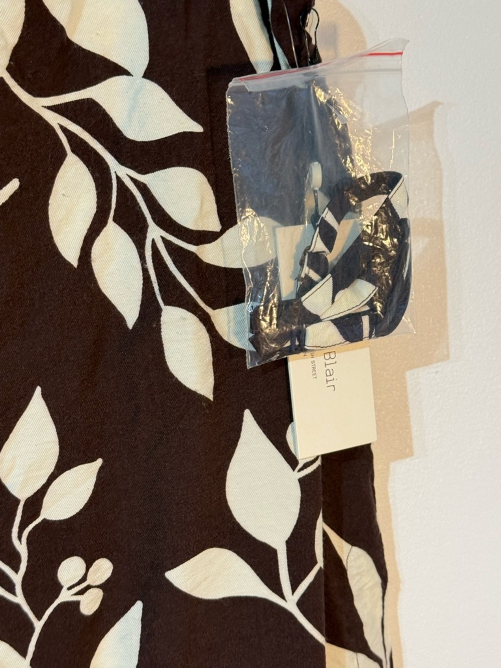 Haver + Blair London 3 In 1 Brown Floral tropical Skirt Mini Dress & Top Sz S - Picture 4 of 4